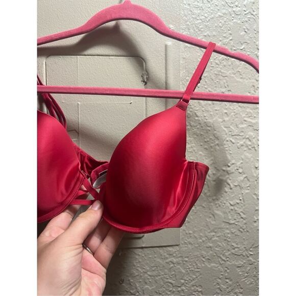 Victoria’s Secret Red Full Coverage Bra Woman’s Size 34C - Picture 6 of 13